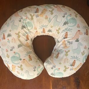 Boppy pillow with rare dinosaur print
